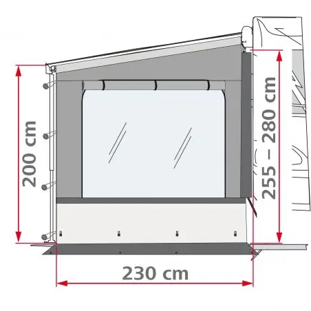 Panoul lateral Side W Pro Shade - dreapta