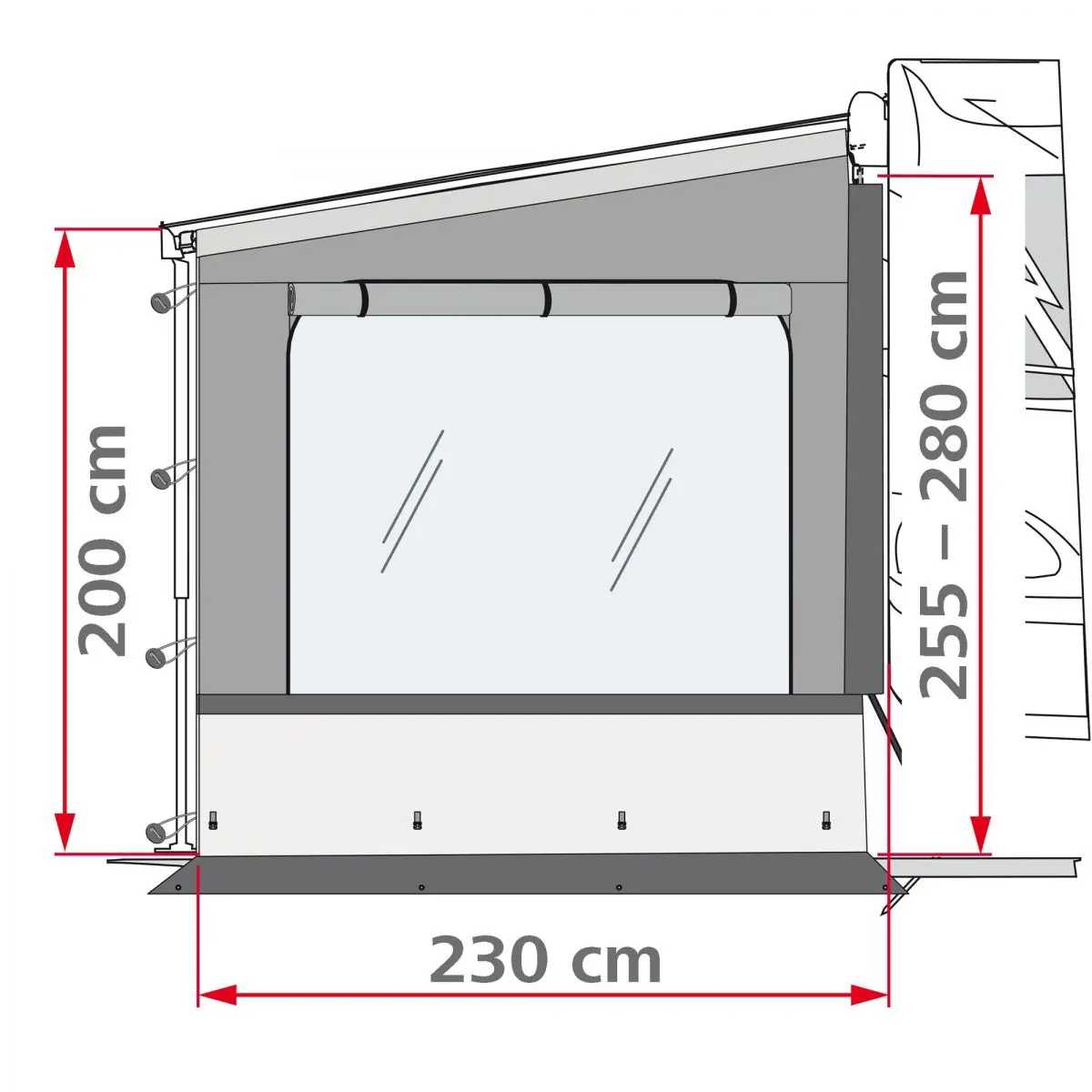 Oldalpanel Side W Pro Shade - bal