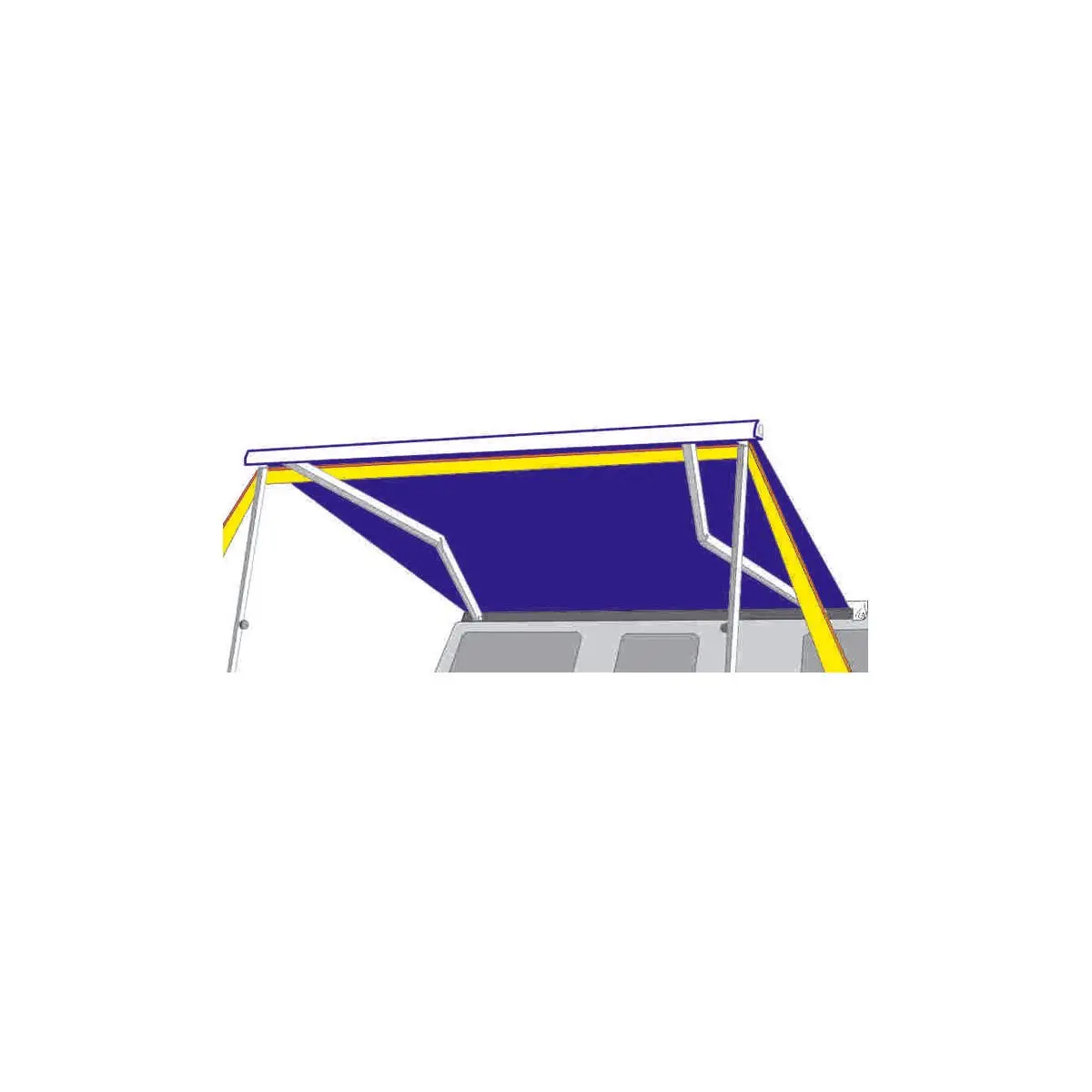 Guy Strap Tie Down - sárga