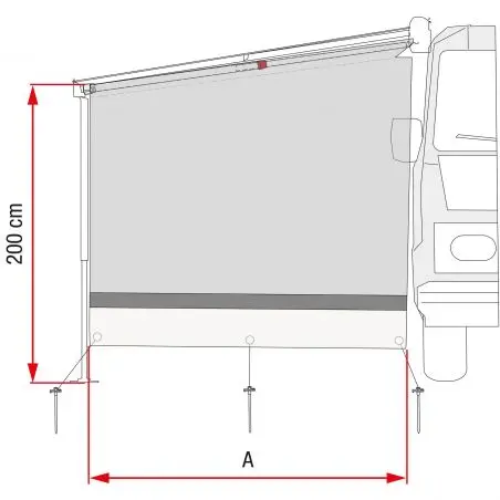 Panoul lateral vedere laterală a soarelui - F45, F65, F80