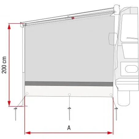 Slnečný bočný panel - F45, F65, F80