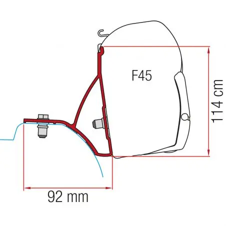 Kit Renault Trafic ab 2015 - Markisenadapter F45