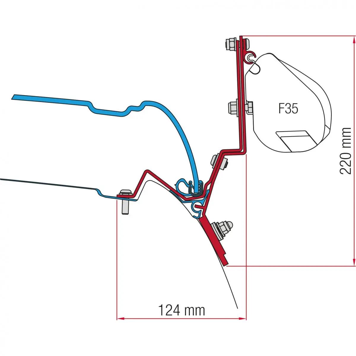 Súprava Trieda V Marco Polo od 2014 - Adaptér na markízu F45/F35