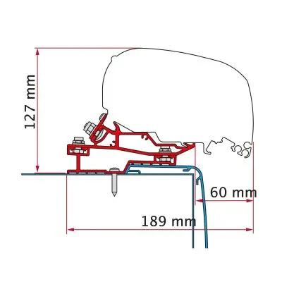 Adaptor Rapido C Line 340 - adaptor pentru copertina F80
