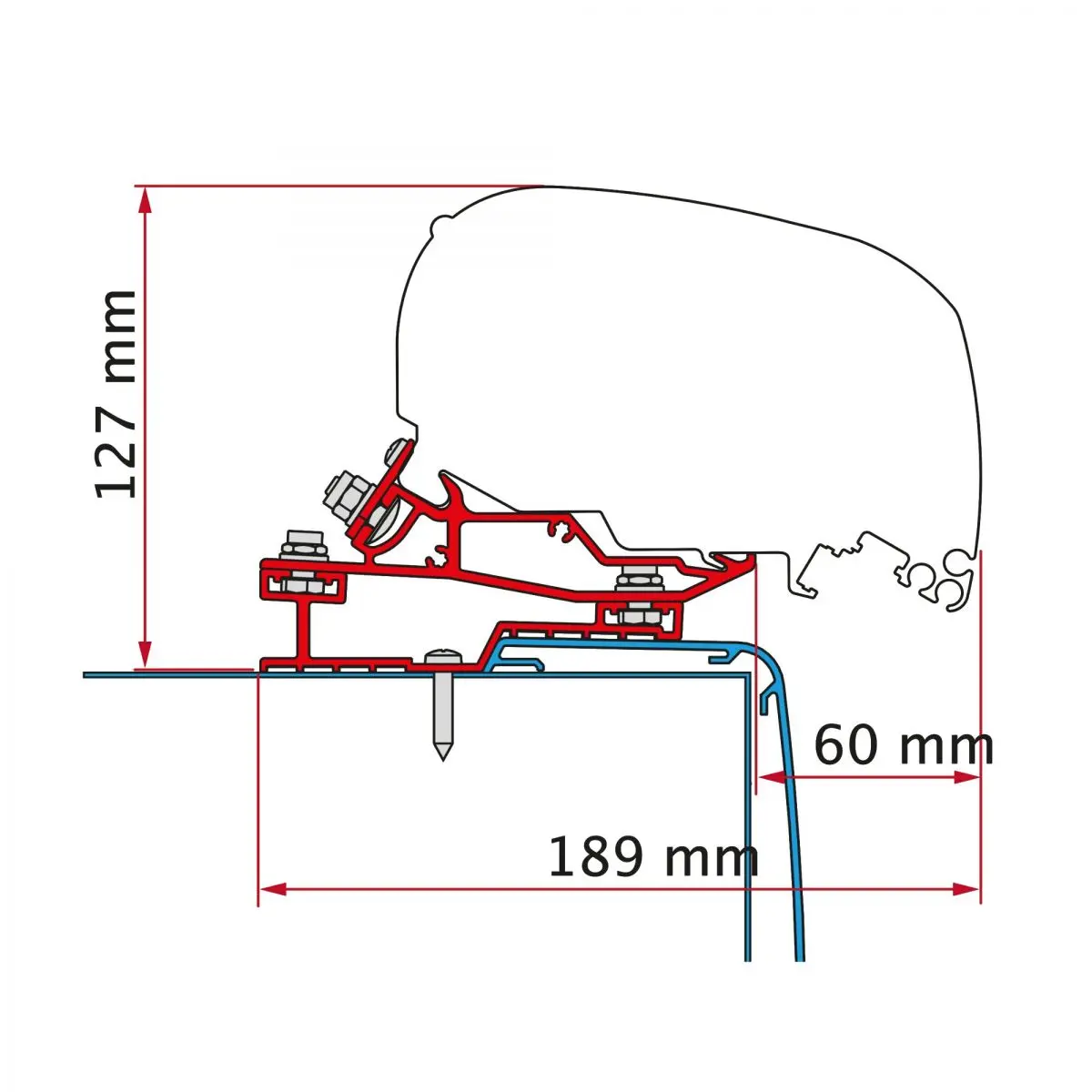 Adaptor Rapido C Line 450 - adaptor pentru copertina F80