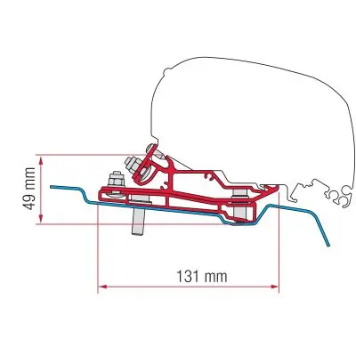 Adapter Ford Transit - H3 2014-től