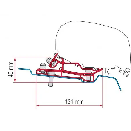 Adapter Ford Transit - H3 2014-től