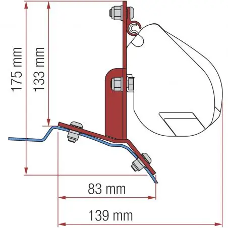 Kit Ford Custom - Napellenző Adapter F45 / F35 Pro