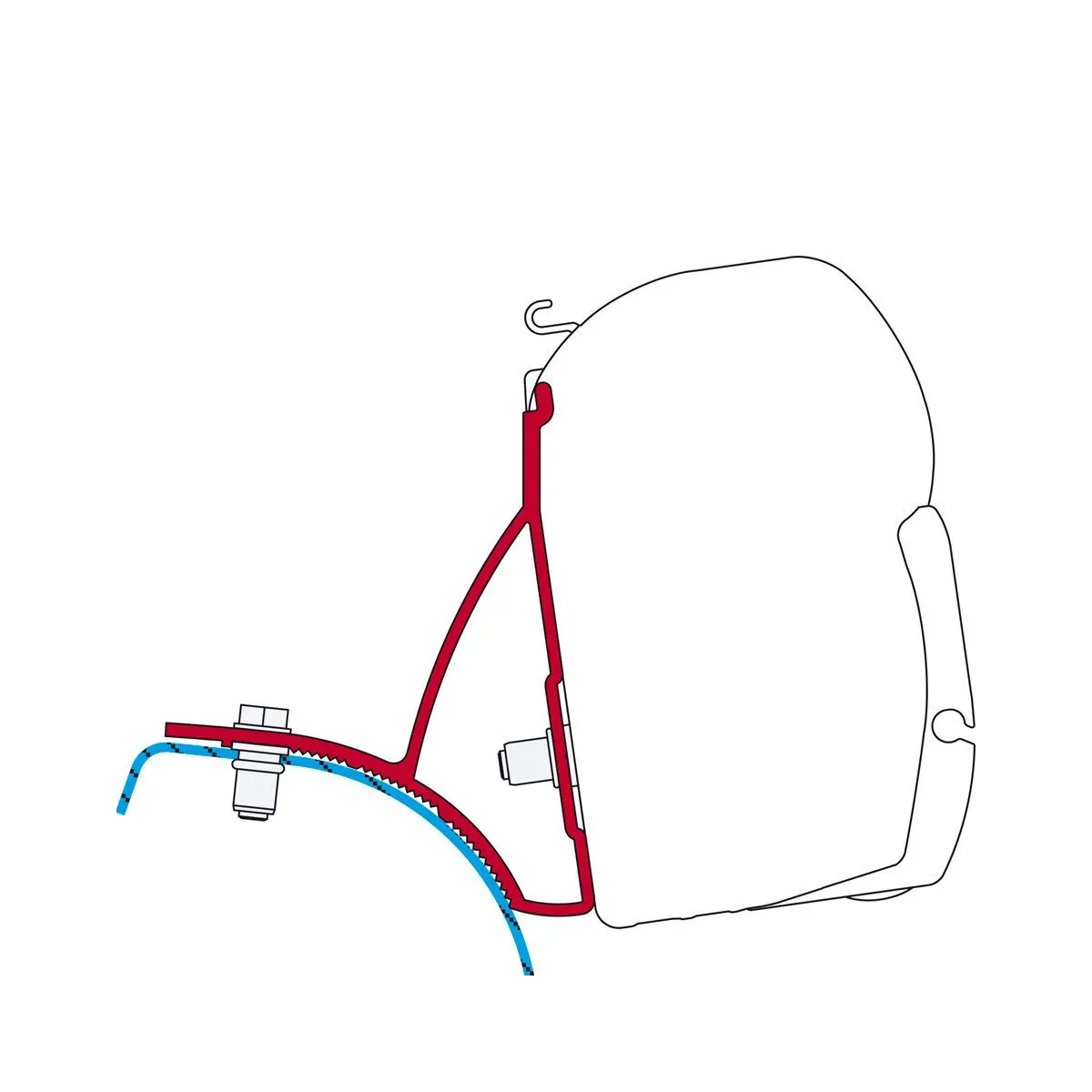 Kit Renault Trafic - adaptor copertina F45