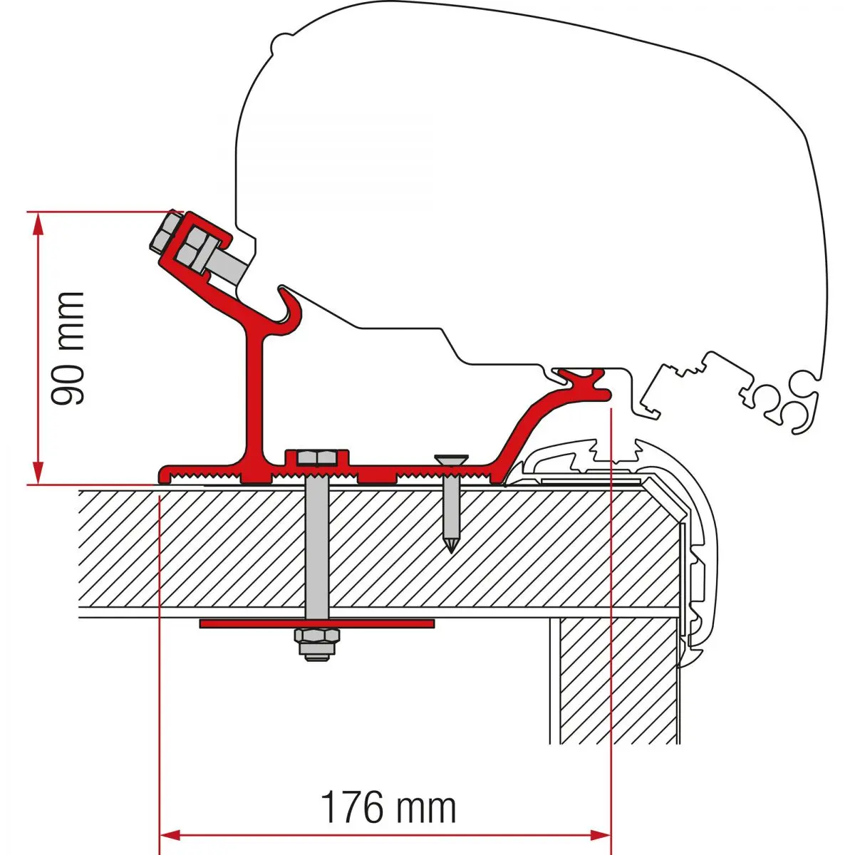 Adaptor Carthago Malibu - 340 cm