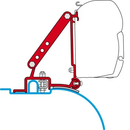 Kit Fiat Ducato (Acoperiș înalt) - Adaptor copertine F45