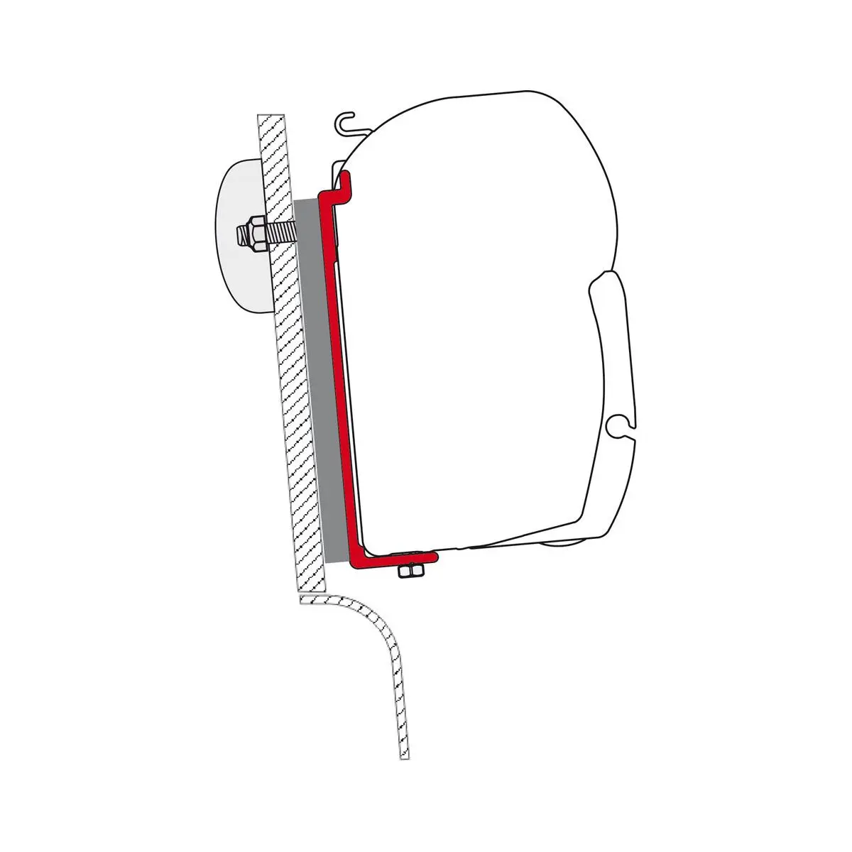 Kit adaptor Westfalia (Acoperiș înalt) - adaptor copertine F45