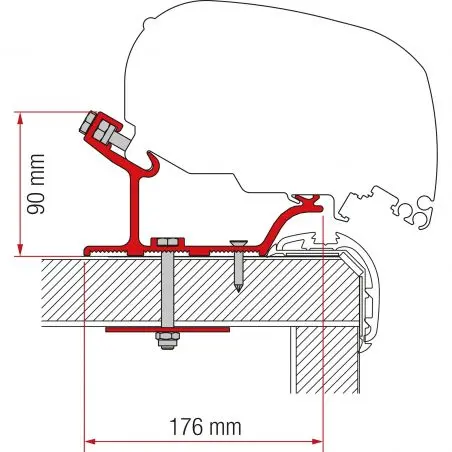 Adaptor Carthago Malibu - 400 cm