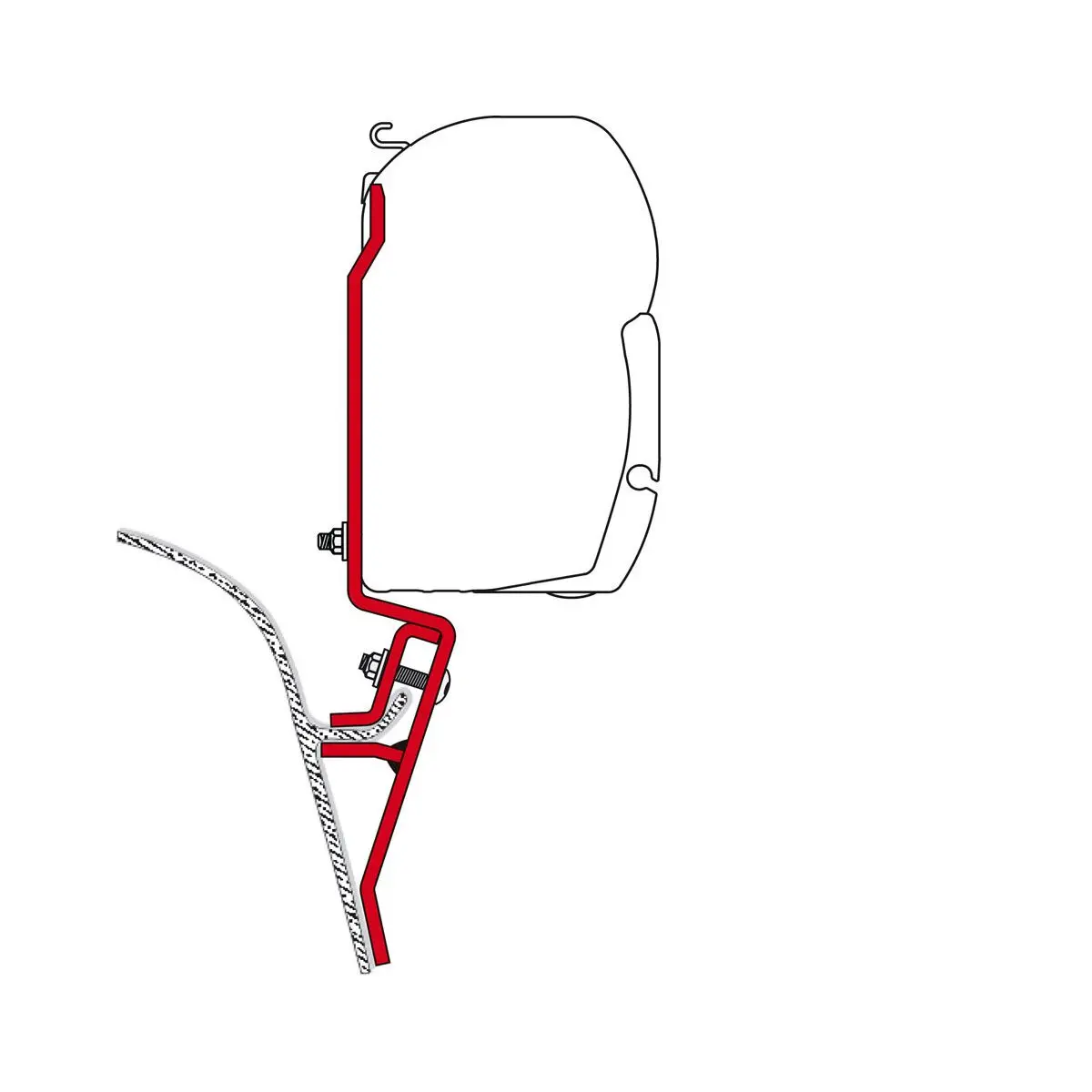 Kit VW T3 - Napellenző adapter F45