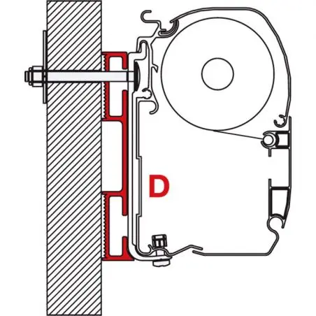 D-adaptér - 12 cm