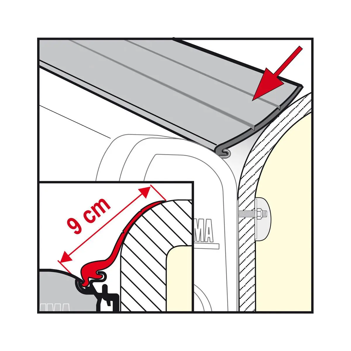 Banda de etanșare Rain Guard - L F45