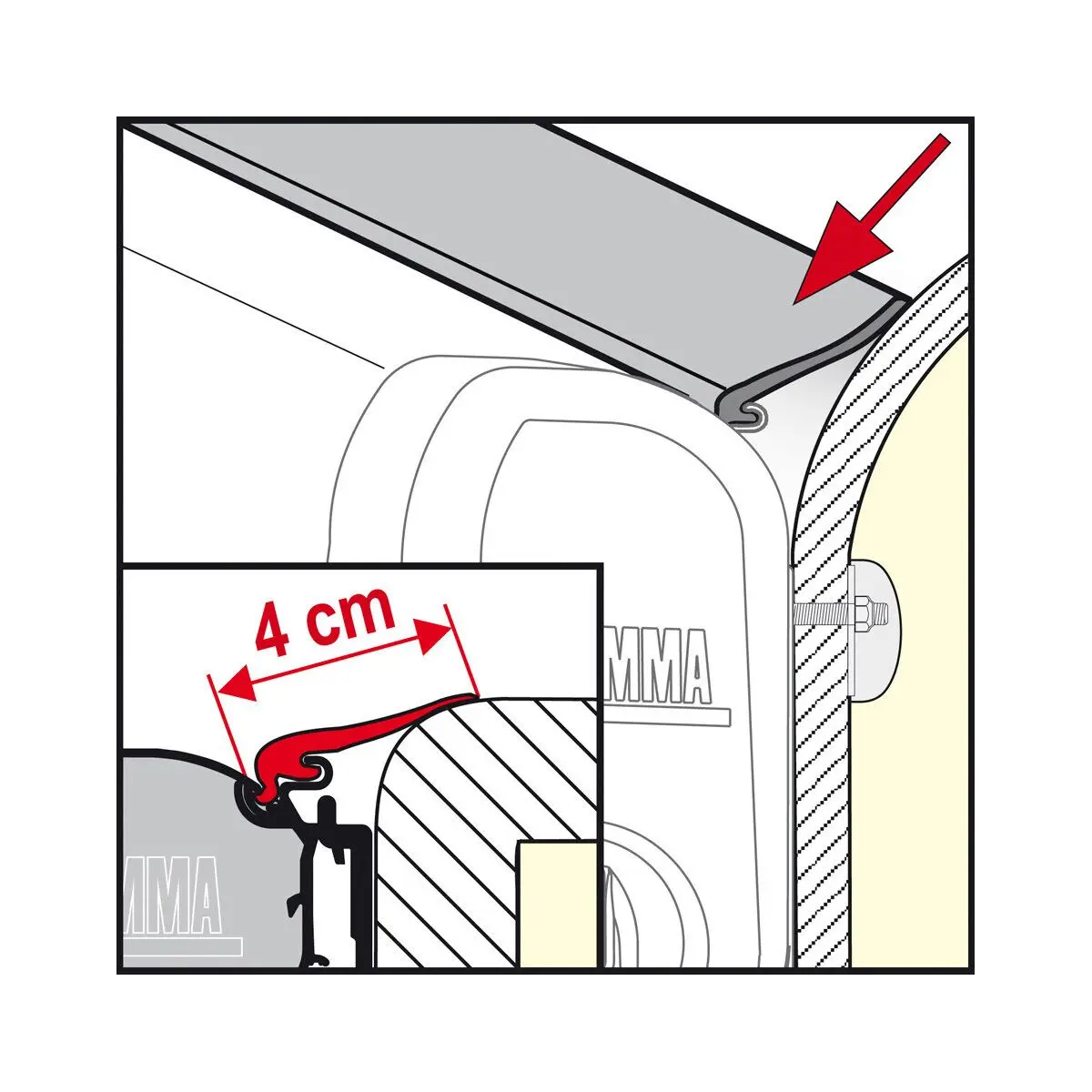 Tesniaca páska Rain Guard - M F45
