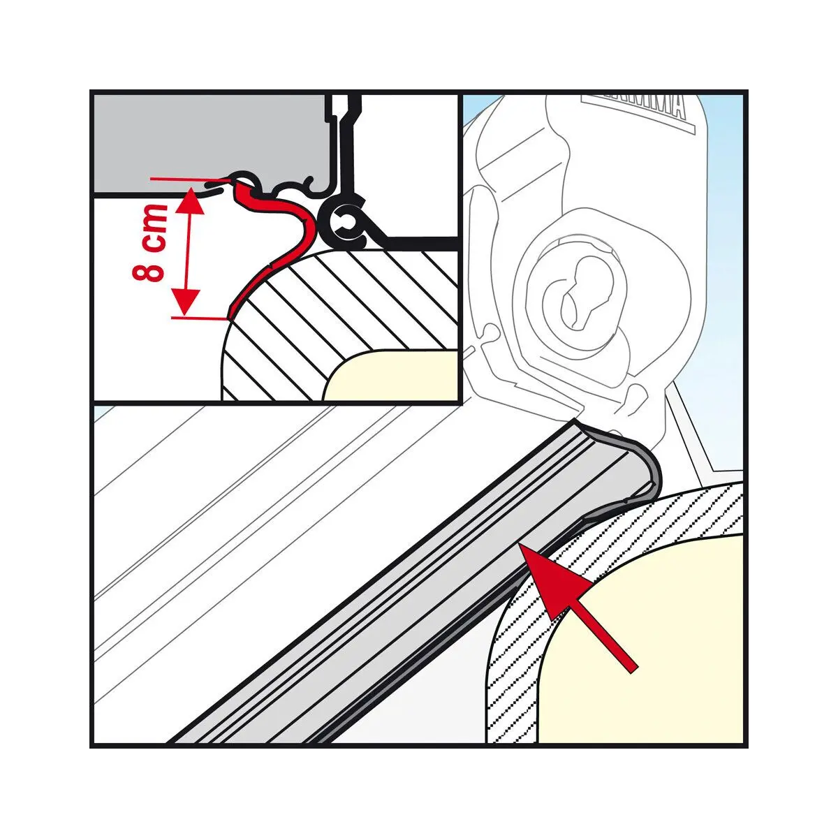 Banda de etanșare Rain Guard - Inferioară F45