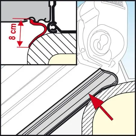 Tömítőszalag Rain Guard - Alsó F45