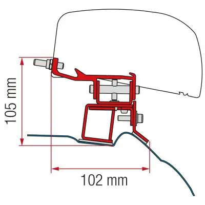 Kit Mercedes Clasa V - adaptor copertina F40