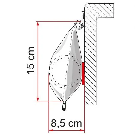 Brána do karavanu - 440 XL, kráľovská sivá