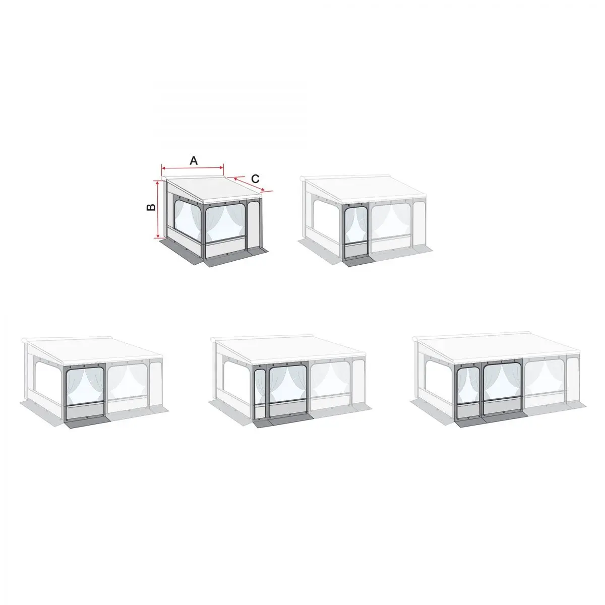PrivacyRoom F80 L 300 XXL - Markíza