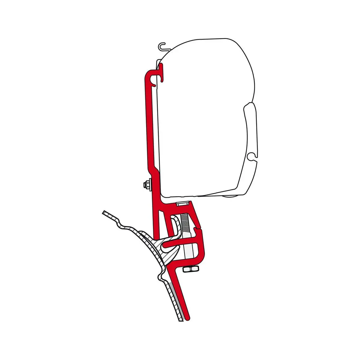 Kit Brandrup / VW T4 Multivan - adaptor pentru copertina F45, F35
