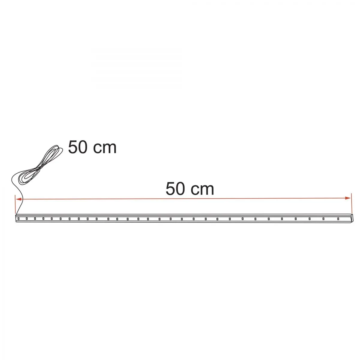Predlžovací pás - 50 cm fr LED svetelný pás
