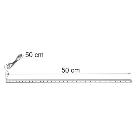 Hosszabbító rúd - 50 cm LED-es fénysávhoz