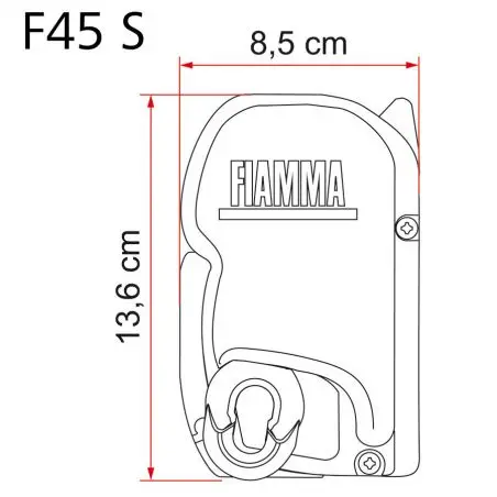 Fiammastore F45 - 260 Titanium, Royal Grey