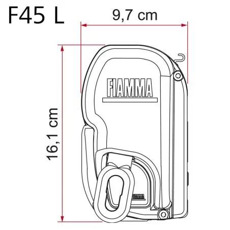 Fiammastore F45 - 350 Titanium, Royal Grey