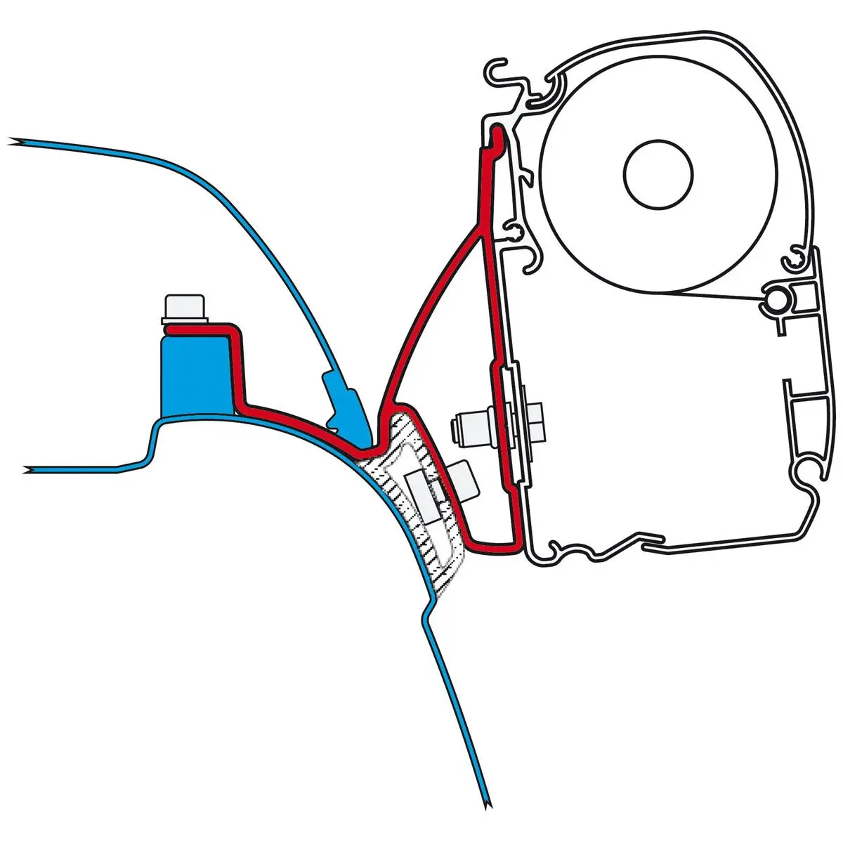Fiammastore F45 S - 260 VW T5/T6 Multivan, titán, királyszürke