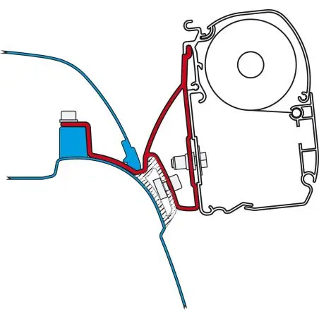 Fiammastore F45 S - 300 VW T5/T6 Multivan, Titanium, Royal Grey