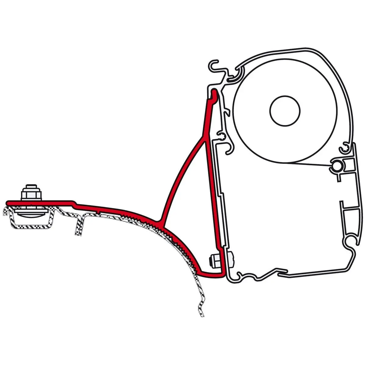 Fiammastore F45 S - VW T5/T6 California, Polar White, Royal Gray