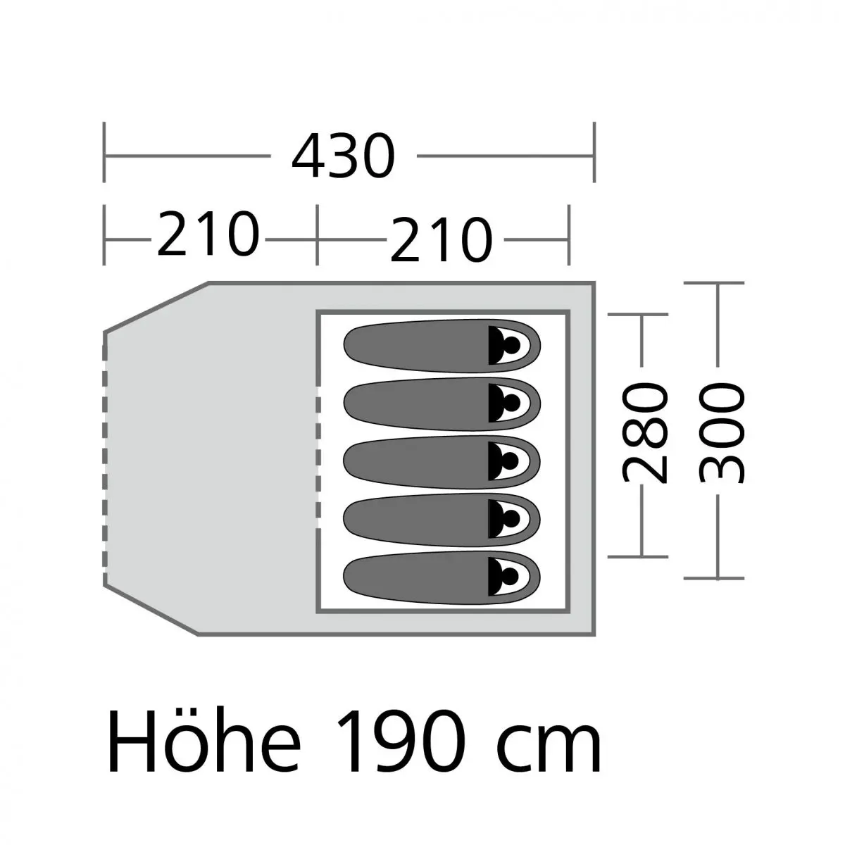 Kupola sátor Santiago 5