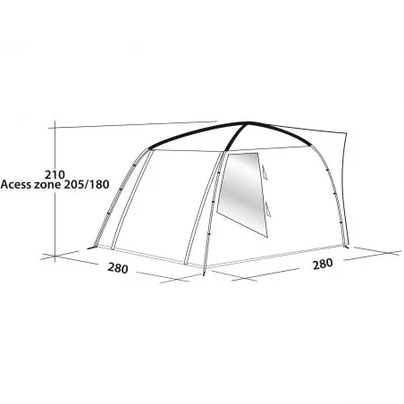 Markíza pre autobusy Fairfields - 290 x 210 x 290 cm