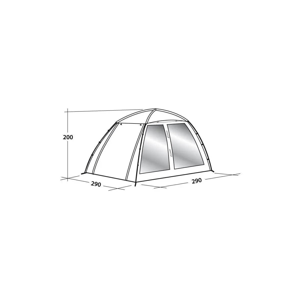 Pavilon nappali sátor - 290x200x290 cm