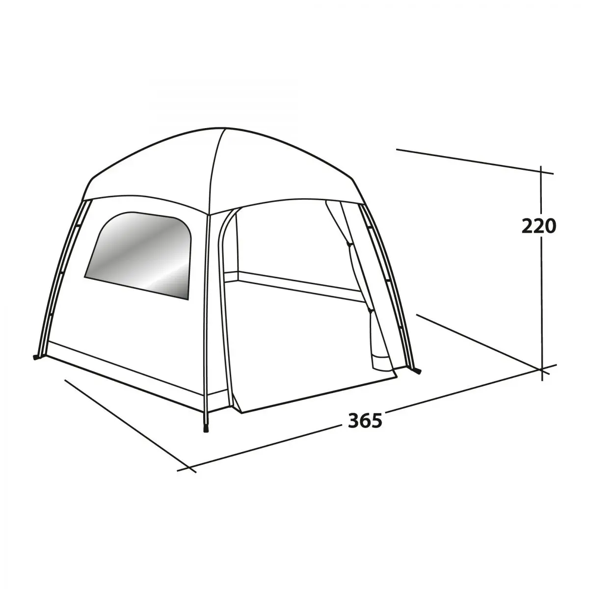 Rodinný stan Moonlight Yurt - 365 x 220 x 320 cm