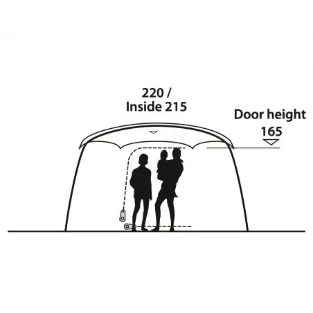 Rodinný stan Moonlight Yurt - 365 x 220 x 320 cm