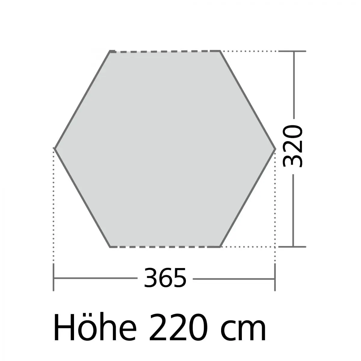 Rodinný stan Moonlight Yurt - 365 x 220 x 320 cm