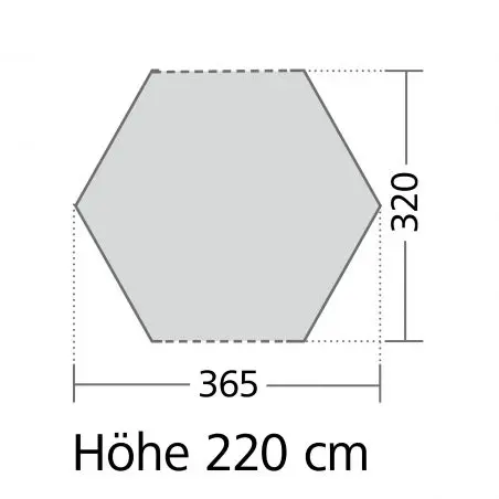 Rodinný stan Moonlight Yurt - 365 x 220 x 320 cm