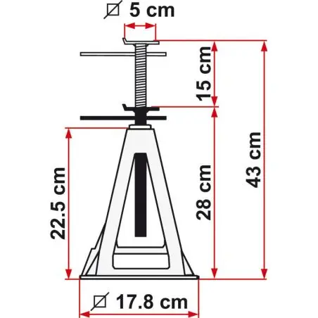 Tartóváz készlet lakókocsi - teherbírása 1000 kg darabonként