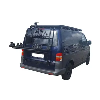Ușa din spate a suportului de biciclete pentru 4 biciclete - potrivită pentru VW T 5