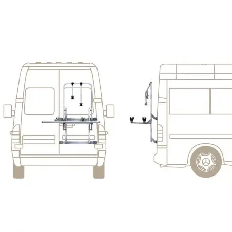 EuroCarry kerékpártartó - Mercedes Sprinter, VW LT 2, Ducato 230/244