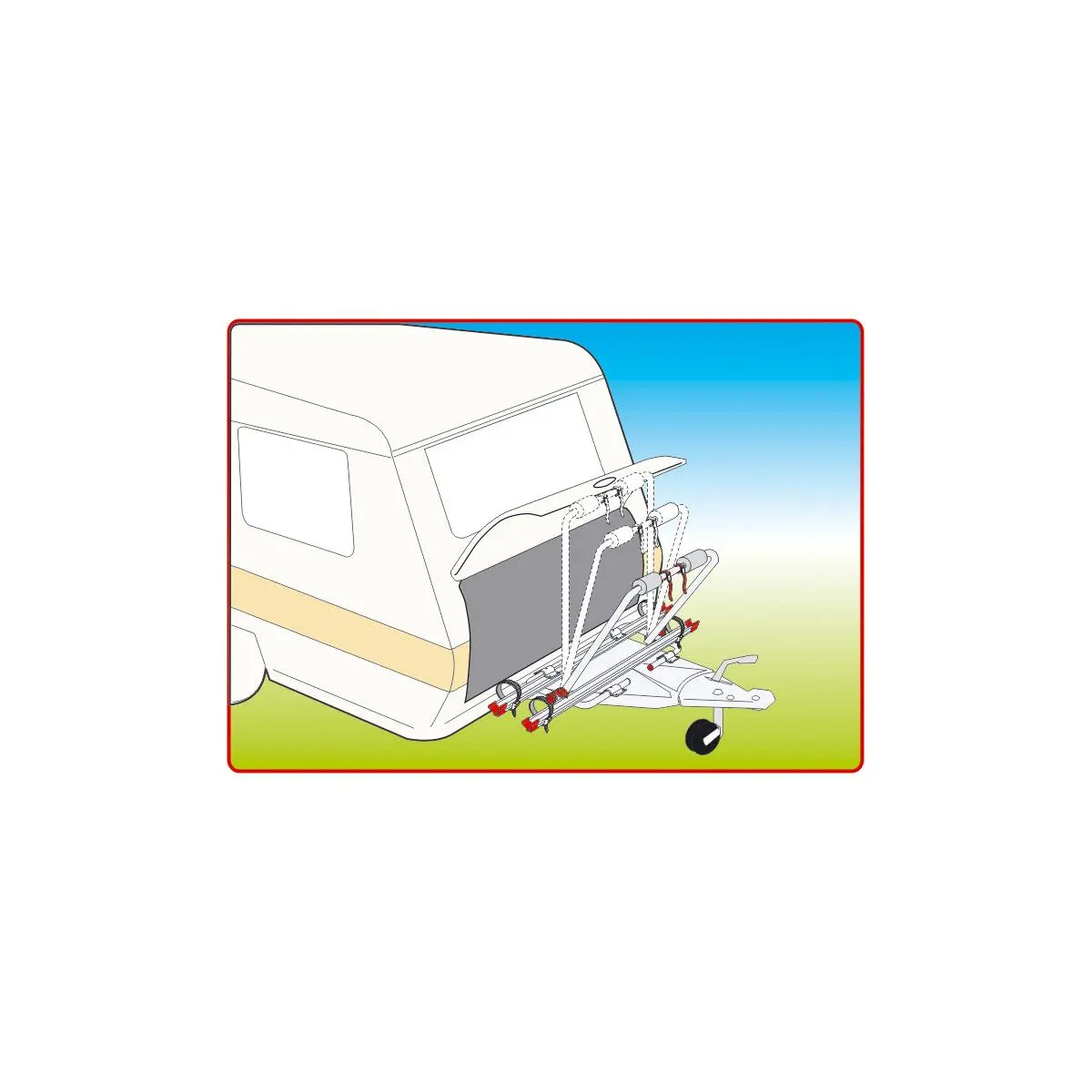 Suport bară de tracțiune Carry-Bike Caravan XL A