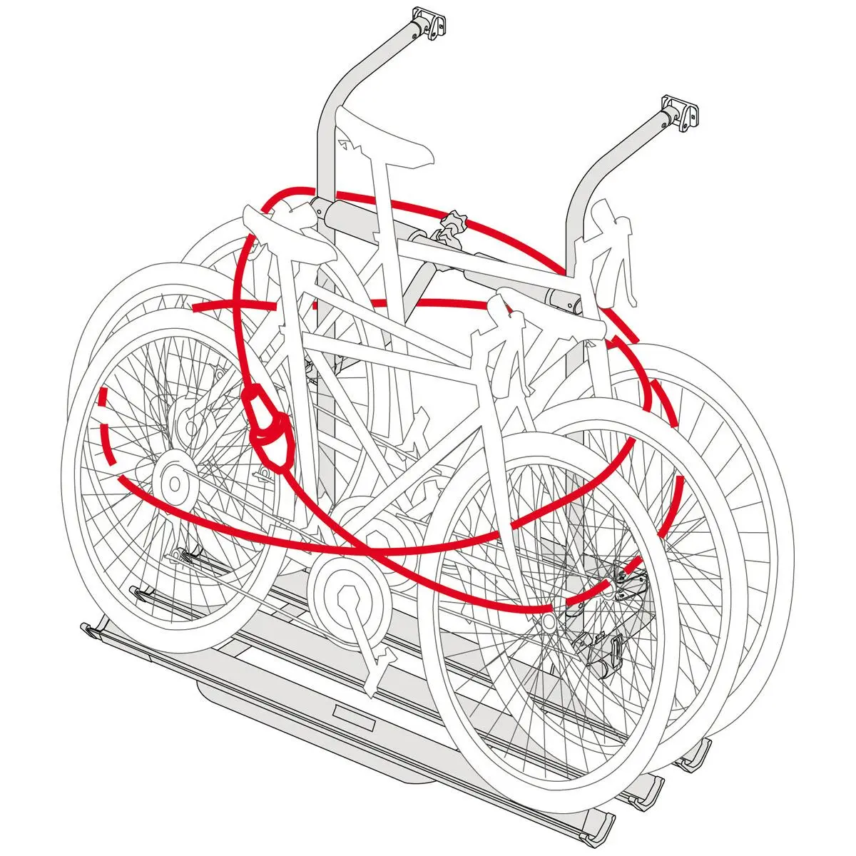 Cable-Lock - lopásgátló eszköz kerékpártartókhoz