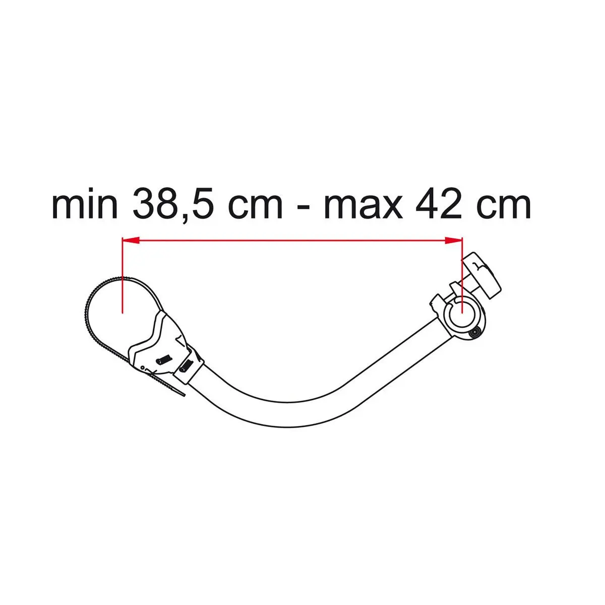Suport pentru biciclete Bike-Block Pro - 3, rosu