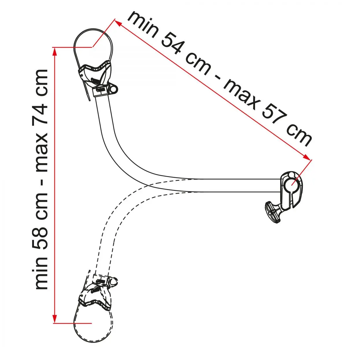 Kerékpártartó Bike-Block Pro S - 4, fekete