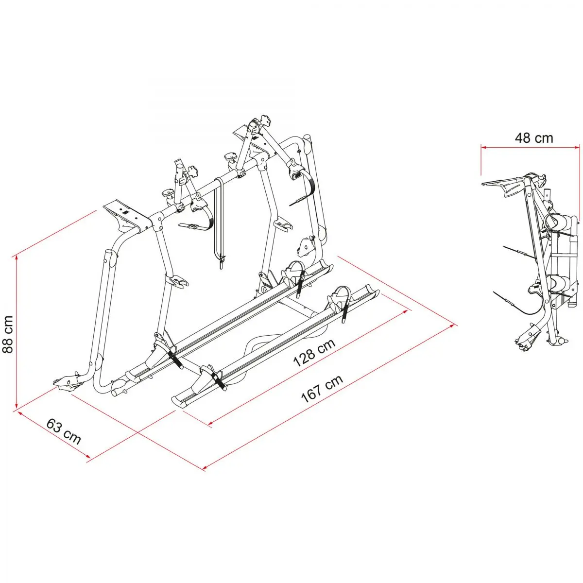 Suport de biciclete Carry-Bike VW T5 Pro
