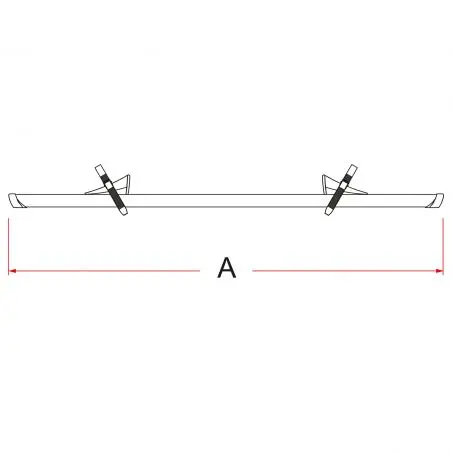 Koľajnica na bicykel Premium - 128 cm